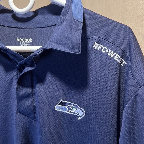 3/$10 Reebok Seattle Seahawks NFL Polo Mens Large - Picture 2 of 9